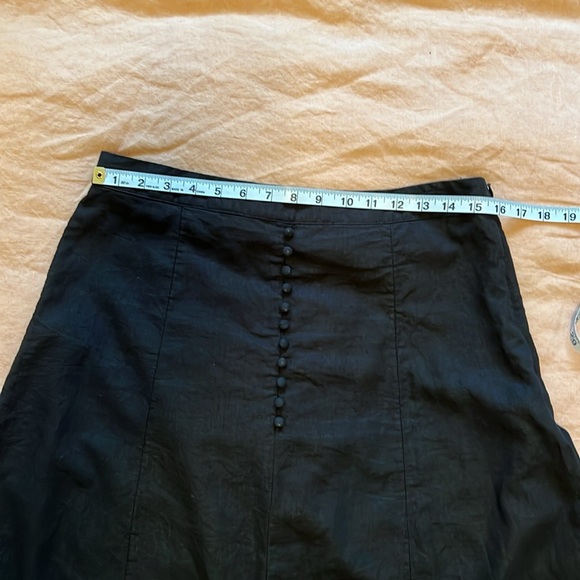 Banana Republic Factory Linen-Blend Midi Skirt - Size 12 - Picture 8 of 10